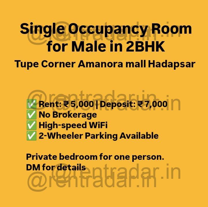 Room in 2bhk at Hadapsar