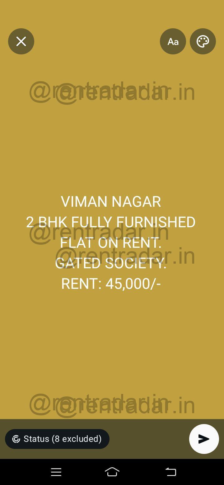 2 Bhk For Rent at Viman Nagar