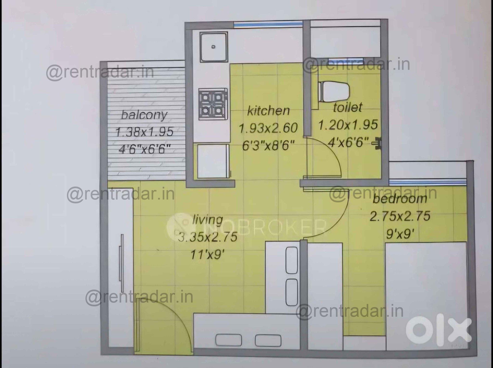 1 Bhk For Rent at Chakan
