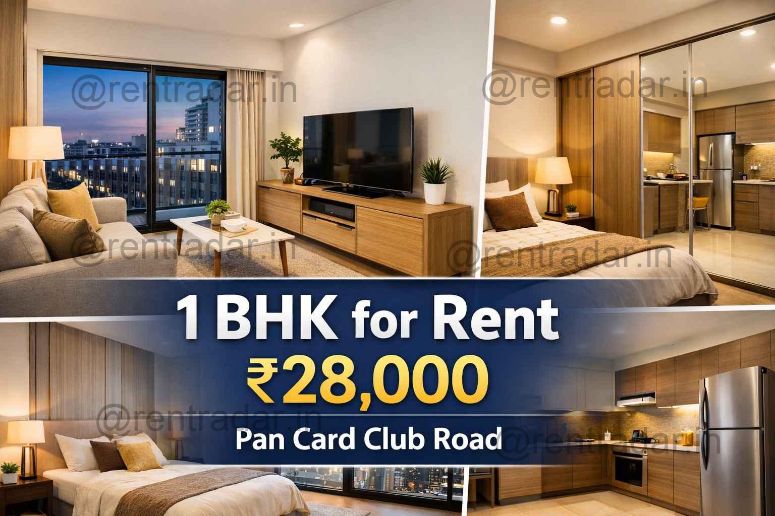 1 Bhk For Rent at Pan Card Club Road