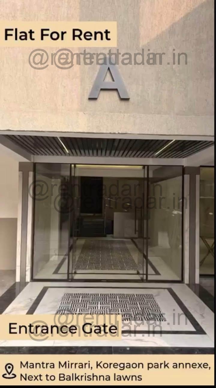 3 Bhk For Rent at Koregaon Park Annexe (mantra Mirari)