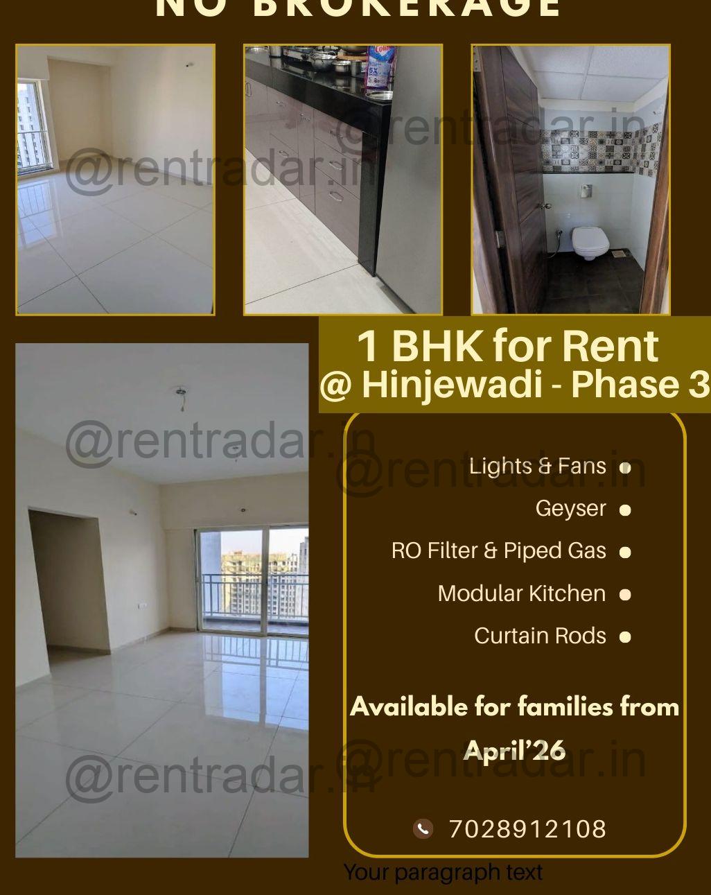 Rental Property Property For Rent at Hinjawadi, MH