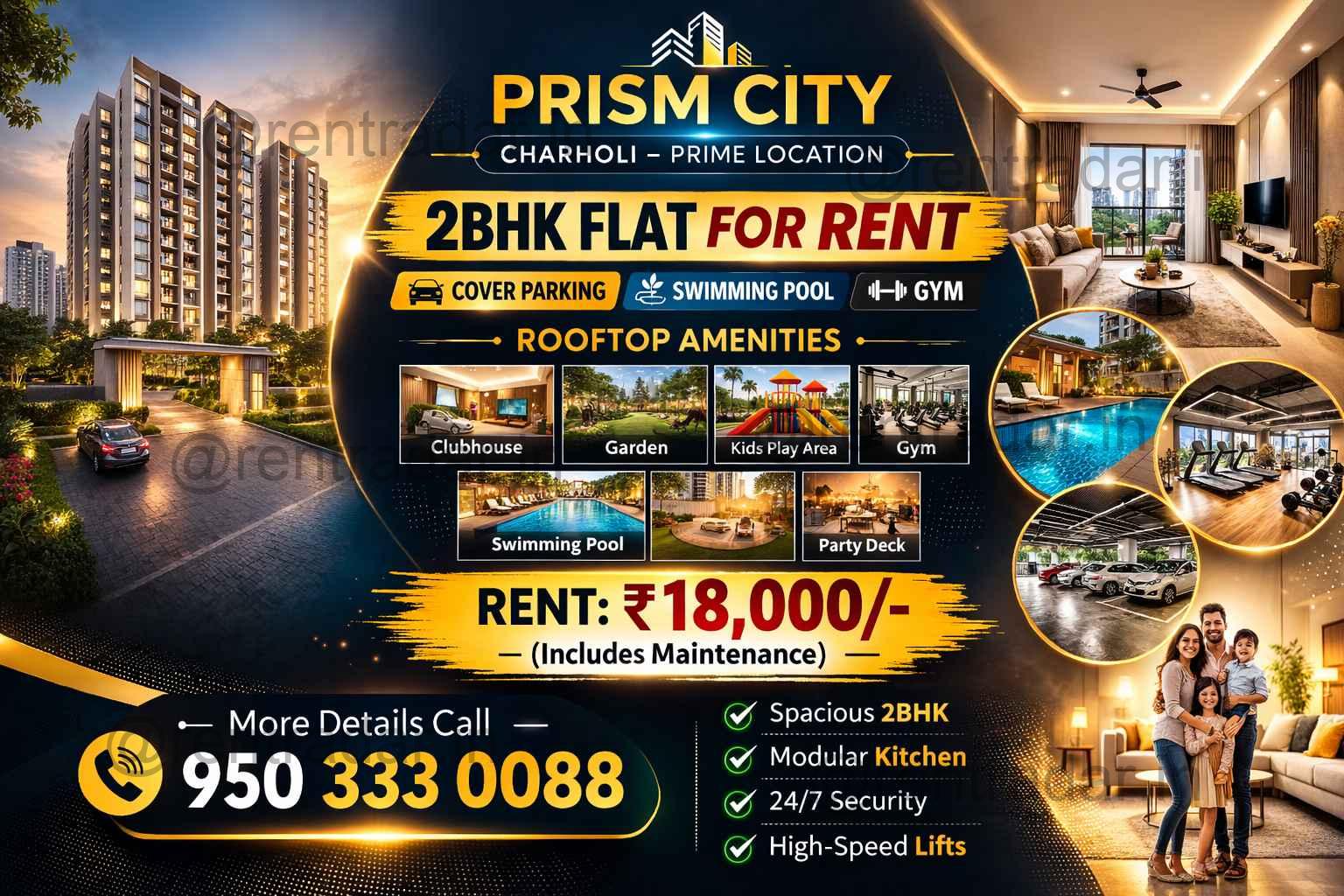 2 Bhk For Rent at Pimpri-chinchwad, MH