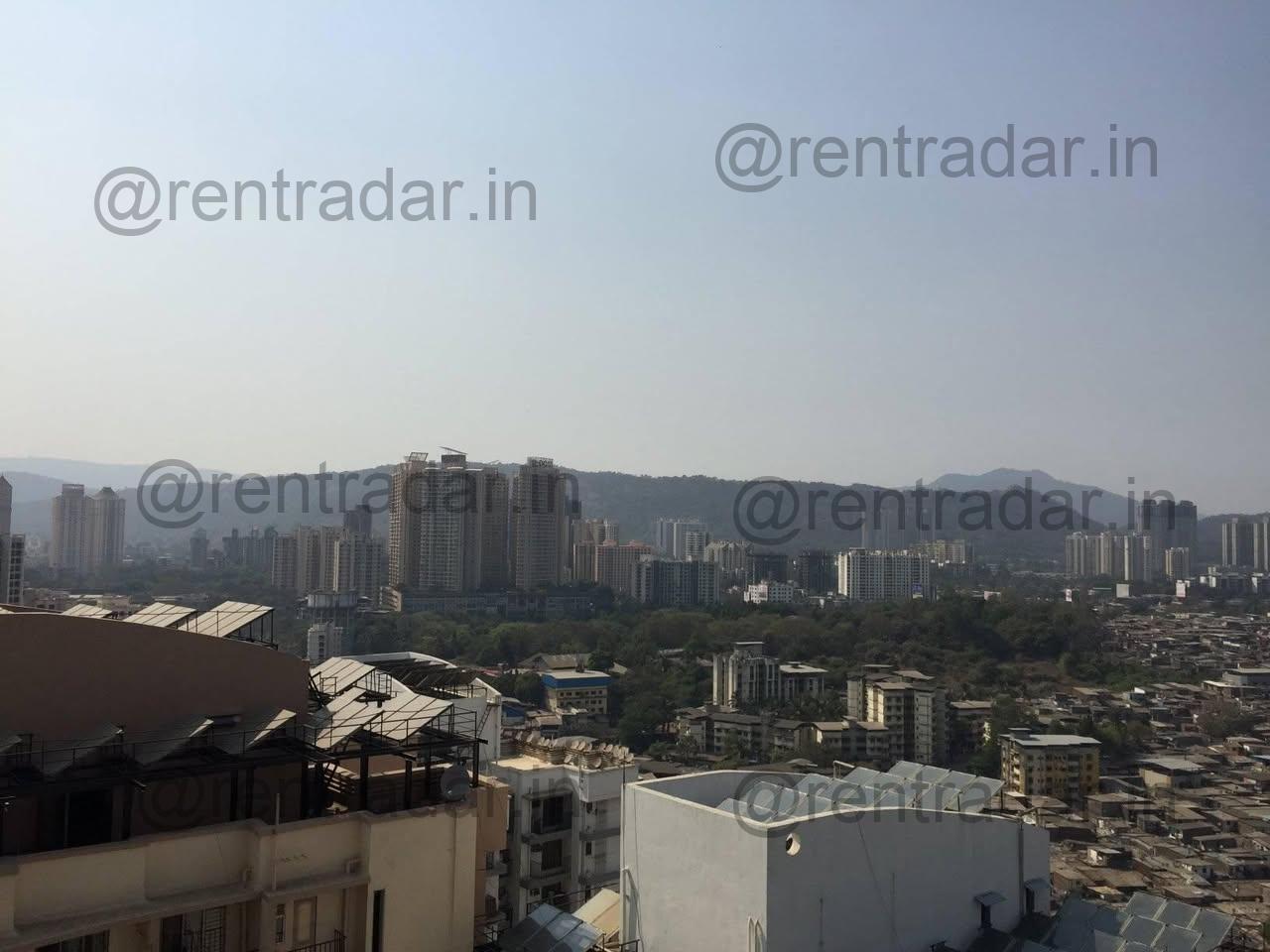 1bhk For Rent at Dhokali Kolshet (wadhwa Solitaire)