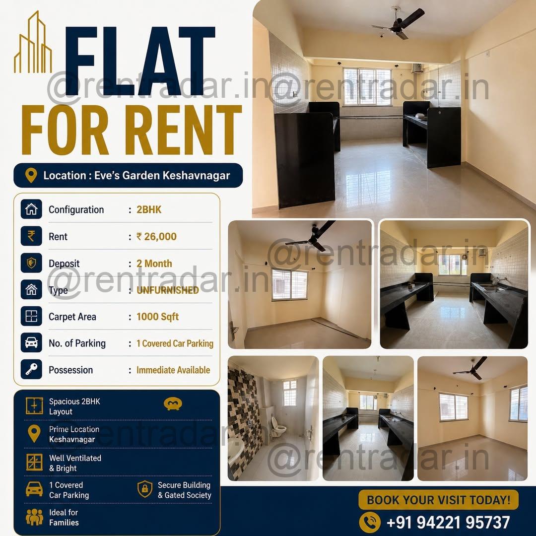 2bhk For Rent at Pune, MH