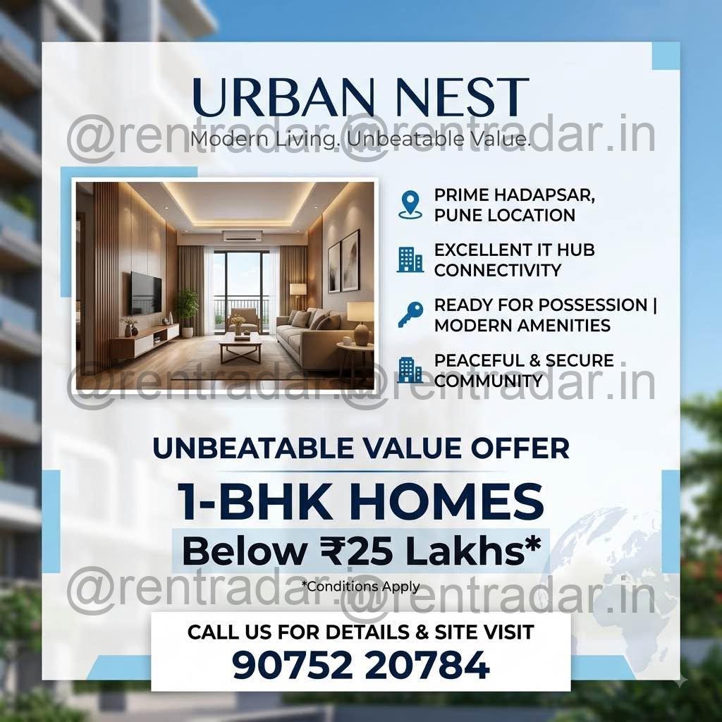 1-bhk For Rent at Hadapsar