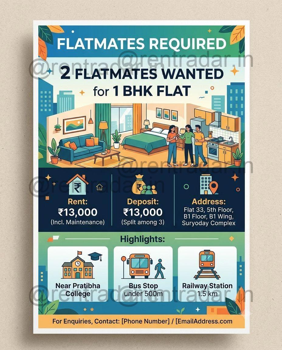 Room in 1 Bhk at Pimpri-chinchwad, MH