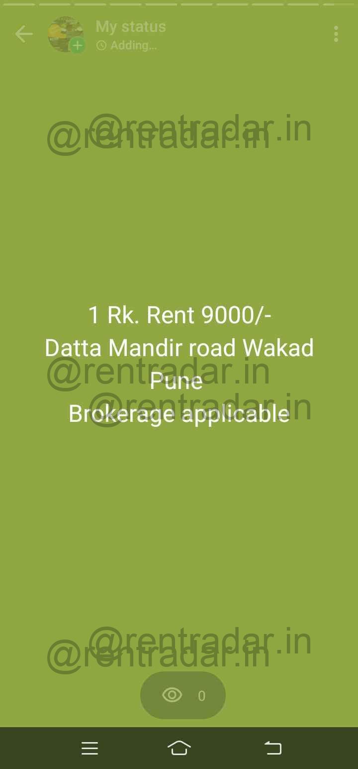 1 RK Property For Rent at Wakad