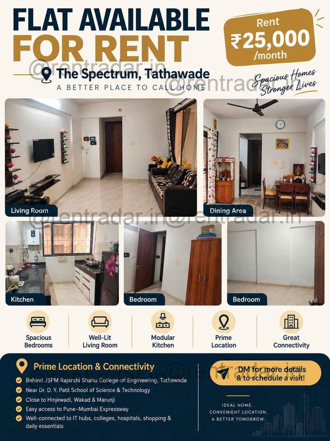 2bhk For Rent at Pimpri-chinchwad, MH
